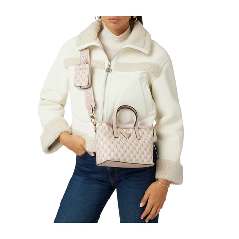 Guess Borsa a mano Borsa Donna mini G Wave stampata Rosa - Francavilla Moda